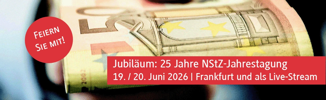 Banner zur Bewerbung der NStZ-Jahrestagung 2026
