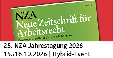 Banner zur Bewerbung der NZA Jahrestagung 2026